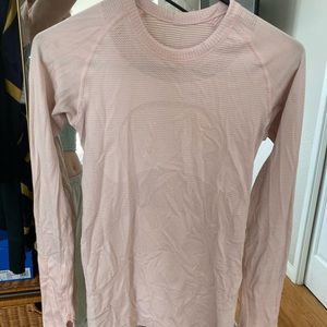 Pink lulu lemon long sleeve top